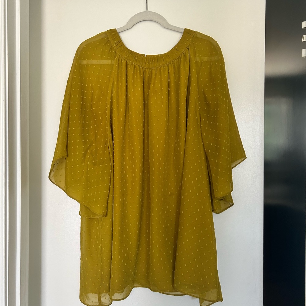 Universal Standard Mustard Blouse size XL